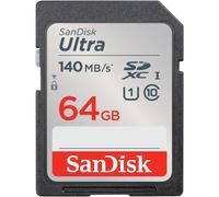 SanDisk 64GB Ultra SDXC card up to 140 MB/s with A1 App Performance UHS-I Class