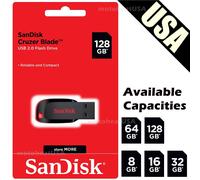 SanDisk 8GB 16GB 32GB 64GB 128GB Cruzer Blade Flash Drive Memory Stick USB Lotto