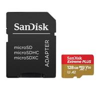 SANDISK - CARDS EXTREME PLUS MICROSDXC 128GB+ADATTATORE SD 200MB/S 90MB/S A2 C10 V3