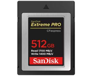 Sandisk CF Express Extreme Pro 512 GB 1700/1400 MB/s Type B