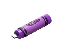 SANDISK Crayola Unità flash USB-C 64 GB (fino a 300 MB/s, USB Type-C, USB 3.2 Gen 1, l'app SANDISK Memory Zone, per smartphone, tablet e computer USB-C da condividere) Vivid Violet