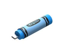 SanDisk Crayola USB-C Flash Drive - Cerulean Blue, 128GB - SDCZIC-128G-G46B