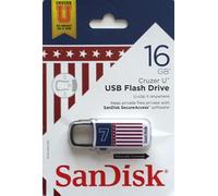 SanDisk Cruzer 16GB U Chiavetta USB Memory Stick SDCZ59 Lucky 7 Strisce -UK
