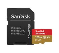 SanDisk Extreme 128 GB microSDXC Memory Card SD Adapter with A2 App Performance
