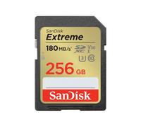 SanDisk 256GB Extreme scheda SDXC + RescuePro Deluxe fino a 180 MB/s UHS-I Class 10 U3 V30