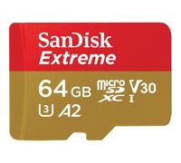 SanDisk Extreme 64 GB MicroSDXC UHS-I Classe 10 (EXTREME MICROSDXC 64GB SD - ADAPTER ACTION CAMS AND DRONES 1)
