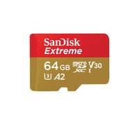 SanDisk Extreme 64 GB scheda microSDXC e adattatore SD e RescuePRO Deluxe fino a