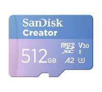 SanDisk Extreme microSD+SD/s Creator Micro SD 512 GB SDSQXAV-512G-GN6MS