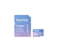SanDisk Extreme microSD+SD/s Creator Secure Digital (SD) 256 SDSQXAV-256G-GN6MS