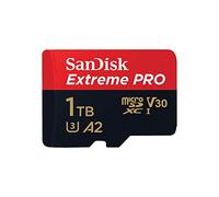 SanDisk Extreme Pro 1 TB microSDXC Memory Card + SD Adapter with A2 App Performance + Rescue Pro Deluxe 170 MB/s Class 10, UHS-I, U3, V30