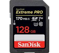 SanDisk Extreme PRO 128GB SDXC Memory Card up to 170MB/s, UHS-1, Class 10, U3, V30