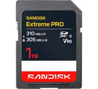 SANDISK Extreme PRO SD UHS-II V90 Scheda 1 TB (velocità di lettura fino a 310 MB/s, velocità di scrittura fino a 305 MB/s, compatibile con fotocamere reflex e mirrorless)