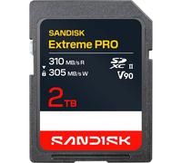 SANDISK Extreme PRO SD UHS-II V90 Scheda 2 TB (velocità di lettura fino a 310 MB/s, velocità di scrittura fino a 305 MB/s, compatibile con fotocamere reflex e mirrorless)