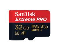 SanDisk Adattatore Extreme Pro, microSDHC, Classe 10, UHS-I, U3, A1, V30+ 32 GB