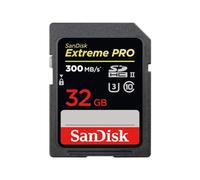 SanDisk Extreme PRO 32GB SDHC Memory Card up to 300MB/s, UHS-II, Class 10, V90, U3