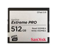SanDisk Extreme Pro 512 GB CFast 2.0 525 MB/s 450 MB/s Nero SDCFSP-512G-G46D