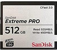 SanDisk Extreme PRO CFast 2.0 - 512GB Scheda Di Memoria