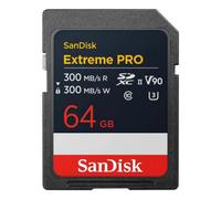 SanDisk Extreme Pro SDXC V90 300 MB/s UHS-II (lettura/scrittura) 64 GB
