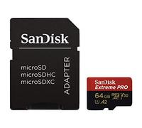 SanDisk Extreme PRO 64GB, microSDXC con adattatore SD Classe 10, U3, V30, velocità di lettura fino a 95 MB/sec