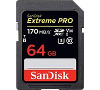 SanDisk 64 GB SDXC Extreme Pro UHS-I U3 V30 da 170 MB / s