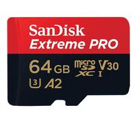 SanDisk Extreme Pro MicroSD 64GB V30 A2 R200/W90 con Adattatore