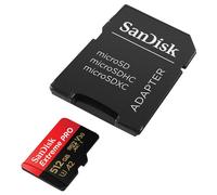 SanDisk Extreme PRO MicroSDXC 512 GB Classe 10 U3 V30 A2 + Adattatore SD