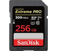 SanDisk Extreme PRO, Scheda di memoria da 256 GB SDXC fino a 300 MB / s, UHS-II, Classe 10, V90, U3