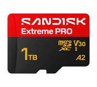 SANDISK Extreme PRO Scheda microSD UHS-I + SD Adapter, 1 TB (velocità di lettura fino a 250 MB/s e velocità di scrittura fino a 170 MB/s, 5K, 3K, 4K UHD, C10, V30, U3, A2)