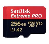 SanDisk Extreme PRO - Scheda microSDXC da 256 GB, classe 10, UHS-I, V30 Video Speed Class antiurto, impermeabile