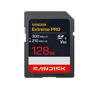 SANDISK Extreme PRO SDXC- UHS-II Scheda V60 128 GB (Fino a 300 MB/s in lettura e fino a 210 MB/s in scrittura, 4K UHD, Full HD, U3, C10, V60) Compatibile con fotocamere reflex e mirrorless