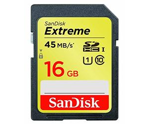 Sandisk Extreme Secure Digital Scheda Memoria 16GB Class 10