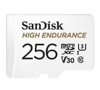 SanDisk HIGH Endurance Scheda microSDXC 256 GB per Videosorveglianza Domestica e Dashcam, con Adattatore SD, fino a 100MB/s in Lettura e 40MB/s in Scrittura, Class 10, U3, V30