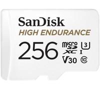 SanDisk HIGH Endurance Scheda microSDXC 256 GB per Videosorveglianza Domestica e Dashcam, con Adattatore SD, fino a 100MB/s in Lettura e 40MB/s in Scrittura, Class 10, U3, V30