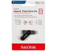 SanDisk iXpand GO 64GB/128GB USB Chiavetta Flash Nera e Argento-UK