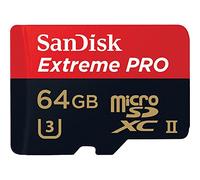 Sandisk Micro SD Extreme Pro Mobile Scheda di Memoria da 64GB XC, Lettore USB 3.0, Rosso/Nero