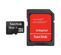 SanDisk MicroSDHC 16 GB Classe 4 + adattatore SD