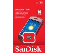 SanDisk MICROSDHC 16GB Scheda di Memoria Cellulare Tablet Fotocamera 16 Class 4