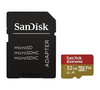 SANDISK - MicroSDHC EXTREME da 32 GB Classe 3 + Adattatore SD
