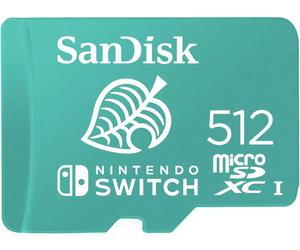 SanDisk MicroSDXC 512GB per Nintendo Switch - Scheda di Memoria con Licenza Ufficiale Nintendo - UHS-I Class 10 U3 fino a 100 MB/s