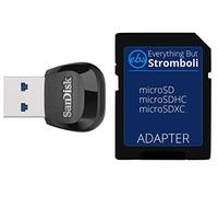 SanDisk MobileMate USB 3.0 Reader (SDDR-B531-GN6NN) - Lettore di schede di memoria per scheda MicroSD - Bundle con (1) adattatore da Micro a SD Everything But Stromboli