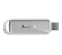SANDISK Unità per telefono con USB Type-C 256 GB (per smartphone, tablet e computer, velocità fino a 150 MB/s, backup automatic, recupero dati) - Arctic White
