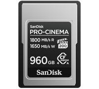 SanDisk PRO-CINEMA Cfexpress Type A Scheda da 960 GB (velocità di lettura fino a 1800 MB/s, velocità di scrittura fino a 1650 MB/s, 4K, 6K, 8K, VPG200)