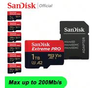 Sandisk Scheda Di Memoria Micro Sd Card Tf Card Flash Card 1tb 512gb 256gb 128gb 64gb 32gb, U3 4k V30 A2 Tf Card Microsd Card Per Telefono Fotocamera Monitor Drone Giochi, 200m/s 16G,32G,64G,128G,256G