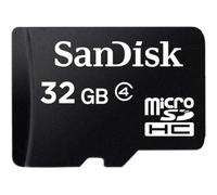 SanDisk Scheda di Memoria MicroSDHC 32 GB Classe 4 con Adattatore SD