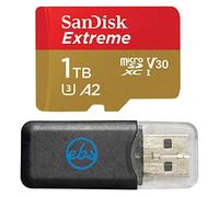 SanDisk - Scheda di memoria MicroSDXC Extreme da 1 TB, funziona con DJI Drone Series Mini 4 Pro (SDSQXAV-1T00-GN6MN) V30 A2 4K UHD UHS-I Bundle con (1) lettore di schede Everything But Stromboli