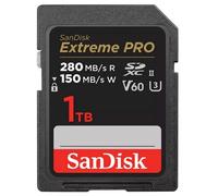 SanDisk Scheda di memoria SDXC Extreme PRO 150MB/s V60 UHS-II Class10 R280-/W 1 TB