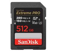 SanDisk Scheda di memoria SDXC Extreme PRO 150MB/s V60 UHS-II Class10 R280-/W - Merce restituita 512 GB
