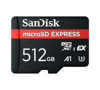 SanDisk Scheda microSD Express da 512 GB (Velocità di lettura fino a 880 MB/s, velocità di scrittura fino a 650 MB/s, velocità di scrittura sostenuta di 220 MB/s, classi U3, C10)