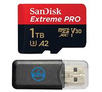SanDisk - Scheda microSD Extreme Pro da 1 TB, compatibile con fotocamere Insta 360 X5, X4 e Ace Pro 2 con velocità di lettura fino a 200 MB/s (SDSQXCD-1T00-GN6MA) Bundle con 1 lettore di schede