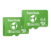 SanDisk scheda microSD ufficialmente concessa in licenza per Nintendo Switch, Yoshi 64GB (Velocità fino a 100 MB/s, UHS-I, V30, C10, U3, Compatibilità: Nintendo Switch 1, Lite e OLED) Include 2 scheda